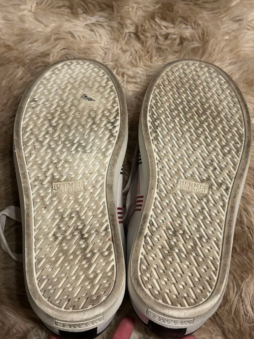 【招き猫】HERMES エルメス アヴァンタージュ スニーカー レザー