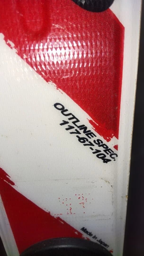 OGASAKA COMPETITION スキー板 ホワイト/レッド/ブラック