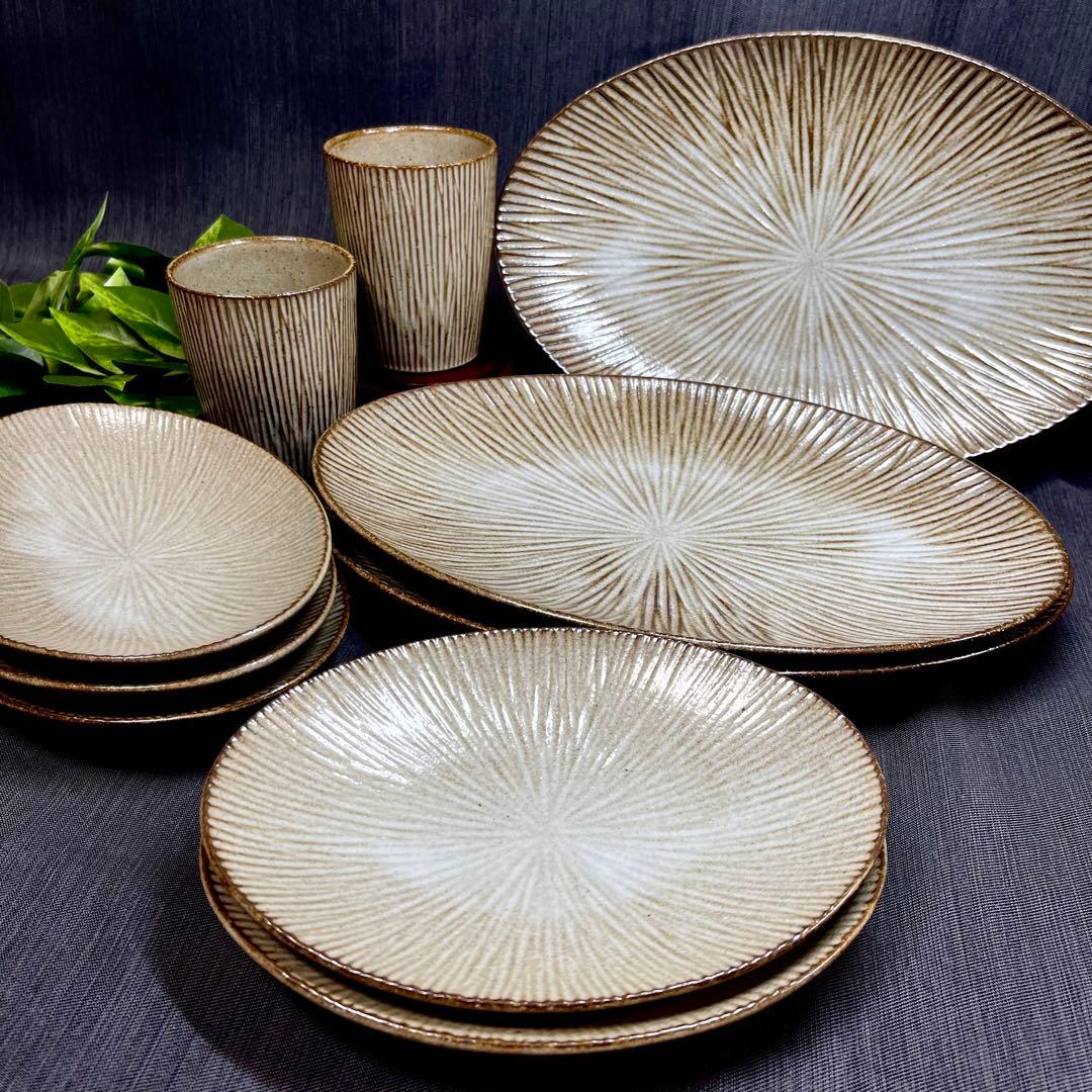 【おまとめ10点❗️】 たち吉 Adam&Eve バーム オーバル皿 フリーカップ