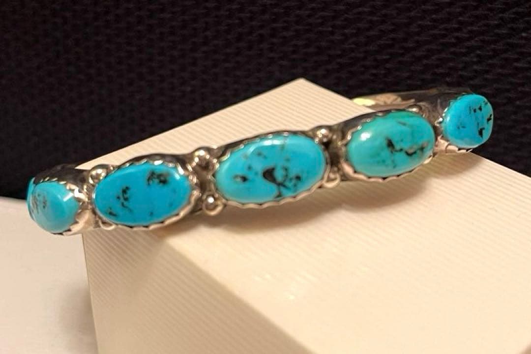 ターコイズ シルバー バングル ブレス
