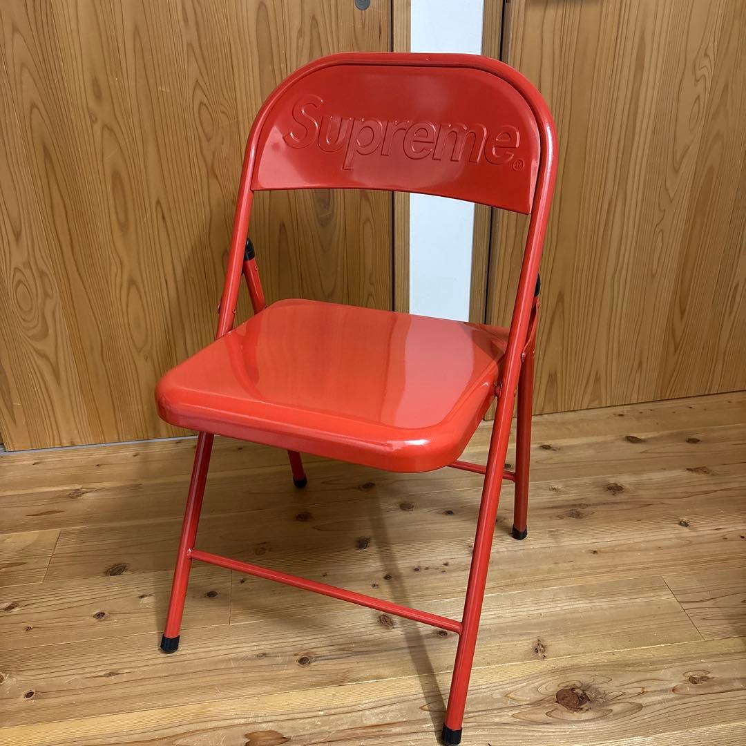 Supreme l Folding Chair パイプ椅子　赤