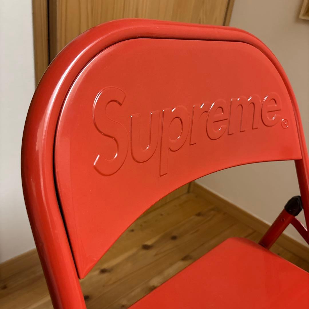 Supreme l Folding Chair パイプ椅子　赤