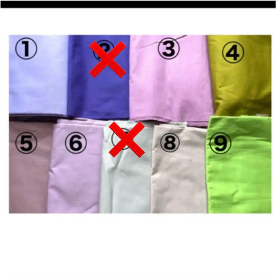 オーダースモック　無地の生地　黄緑　紫色、その他の色