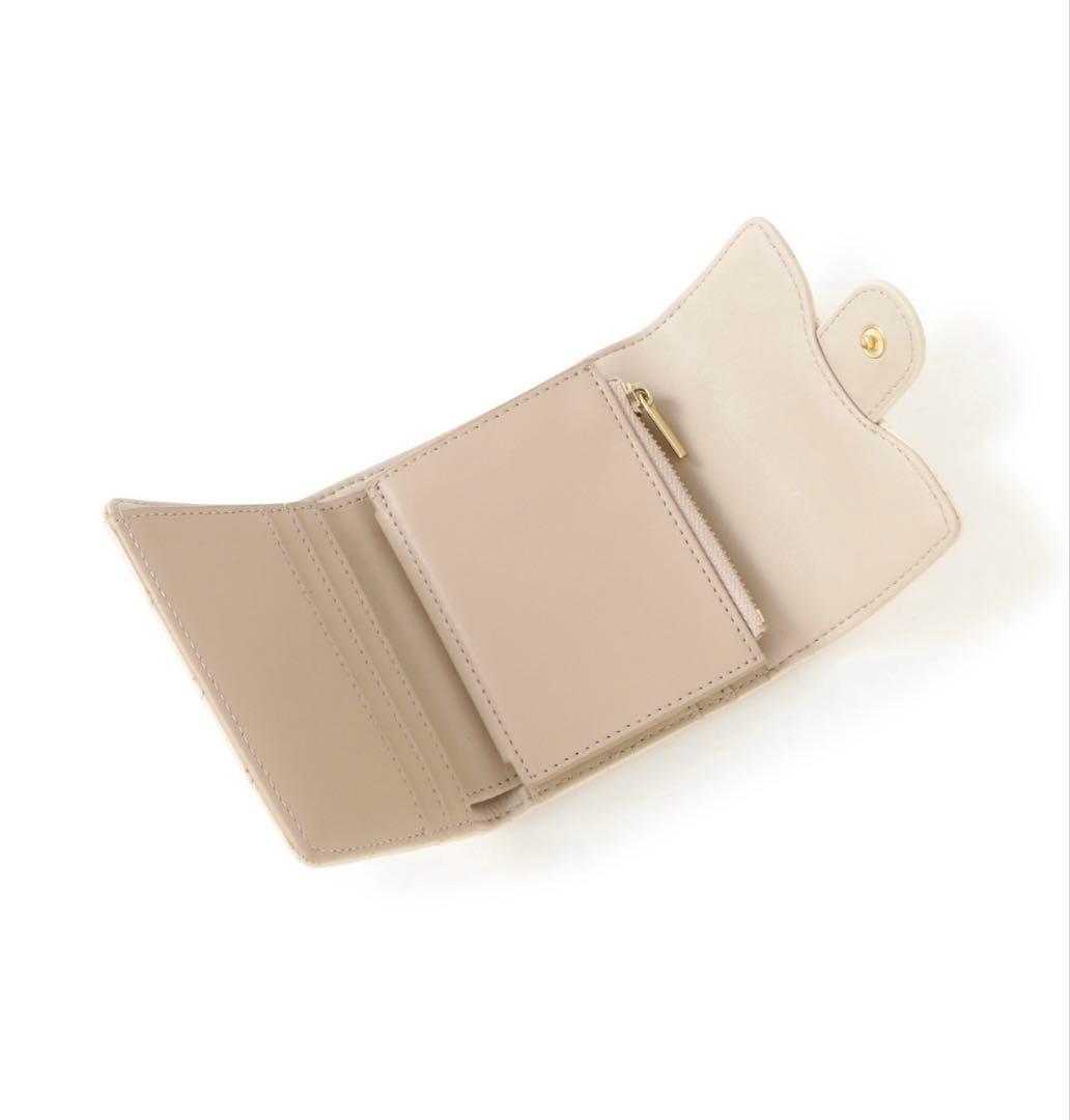 JILLSTUART 財布 キルティング三つ折り財布 黒