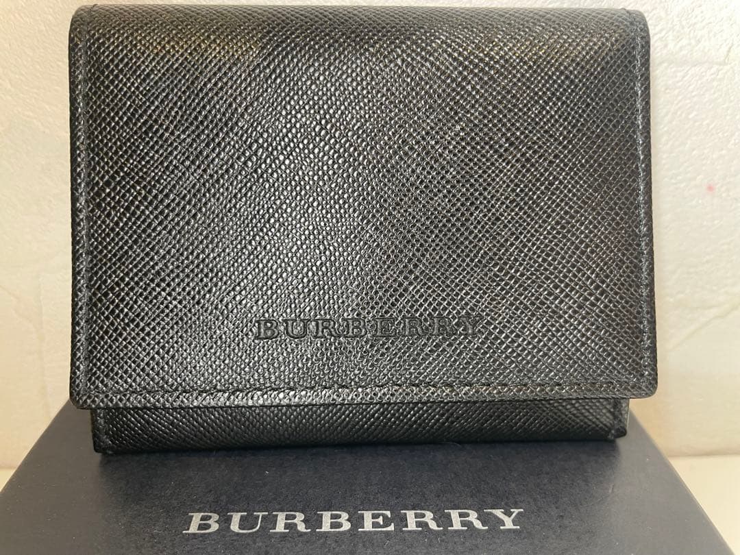 【新品未使用】BURBERRY ノバチェック　名刺入れ　カードケース　ブラック