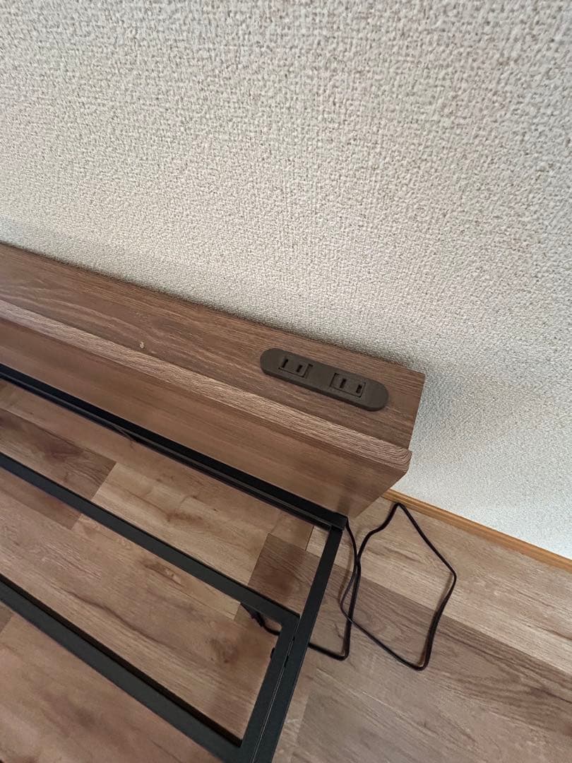 シングルベッドフレーム コンセント付き