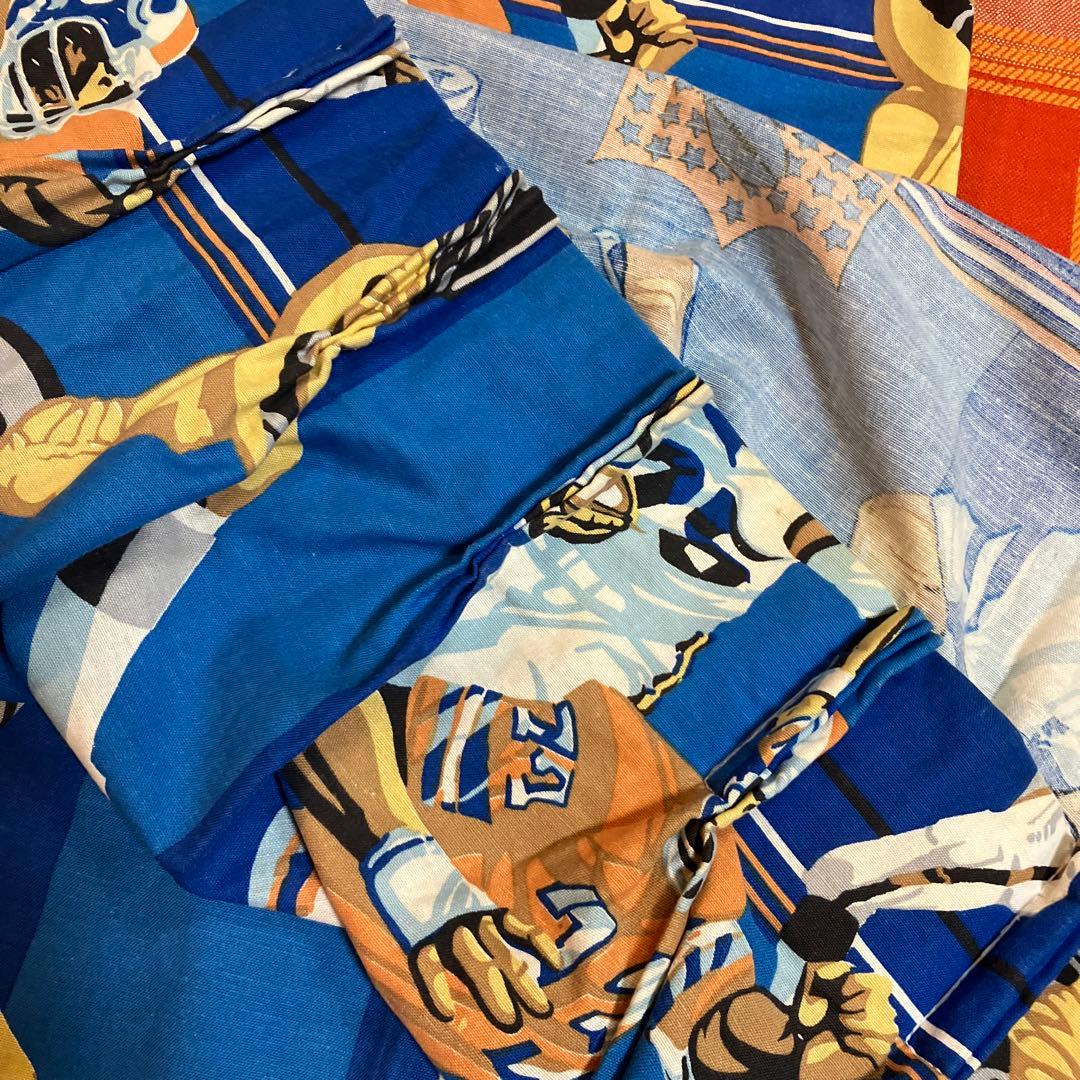 ビンテージ　NFLカーテン二枚　アメリカンフットボール