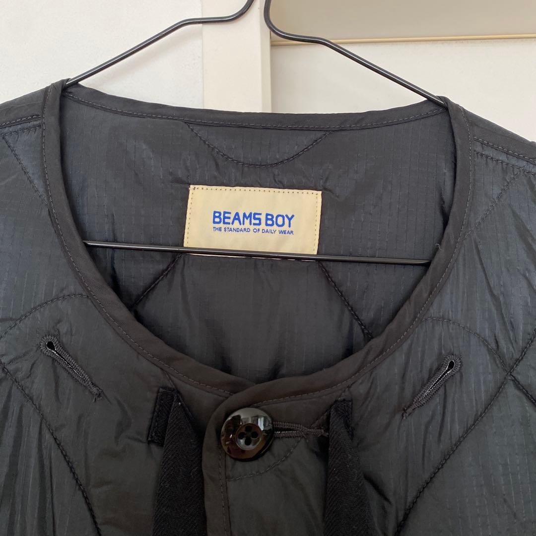 美品　BEAMS BOY リップサーモライナーベスト　ブラック