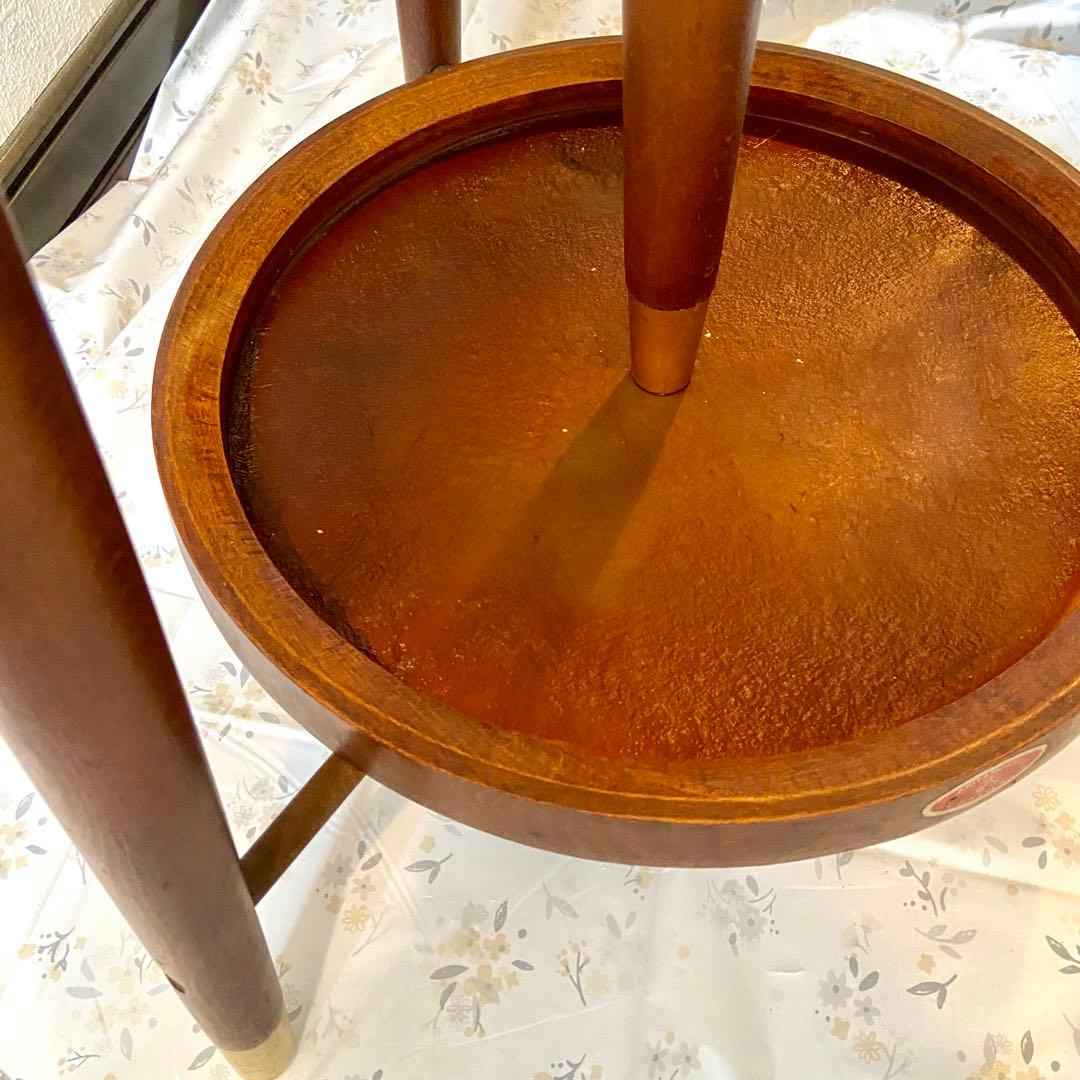 秋田木工製 ブラウン木製コートハンガー【最終値下げ落札無ければ処分します】