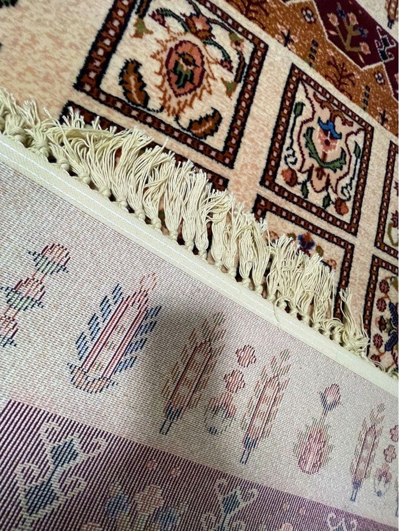 【新品】100%ウール絨毯　リビング　シルクロード　ラグ　カーペット　レトロ