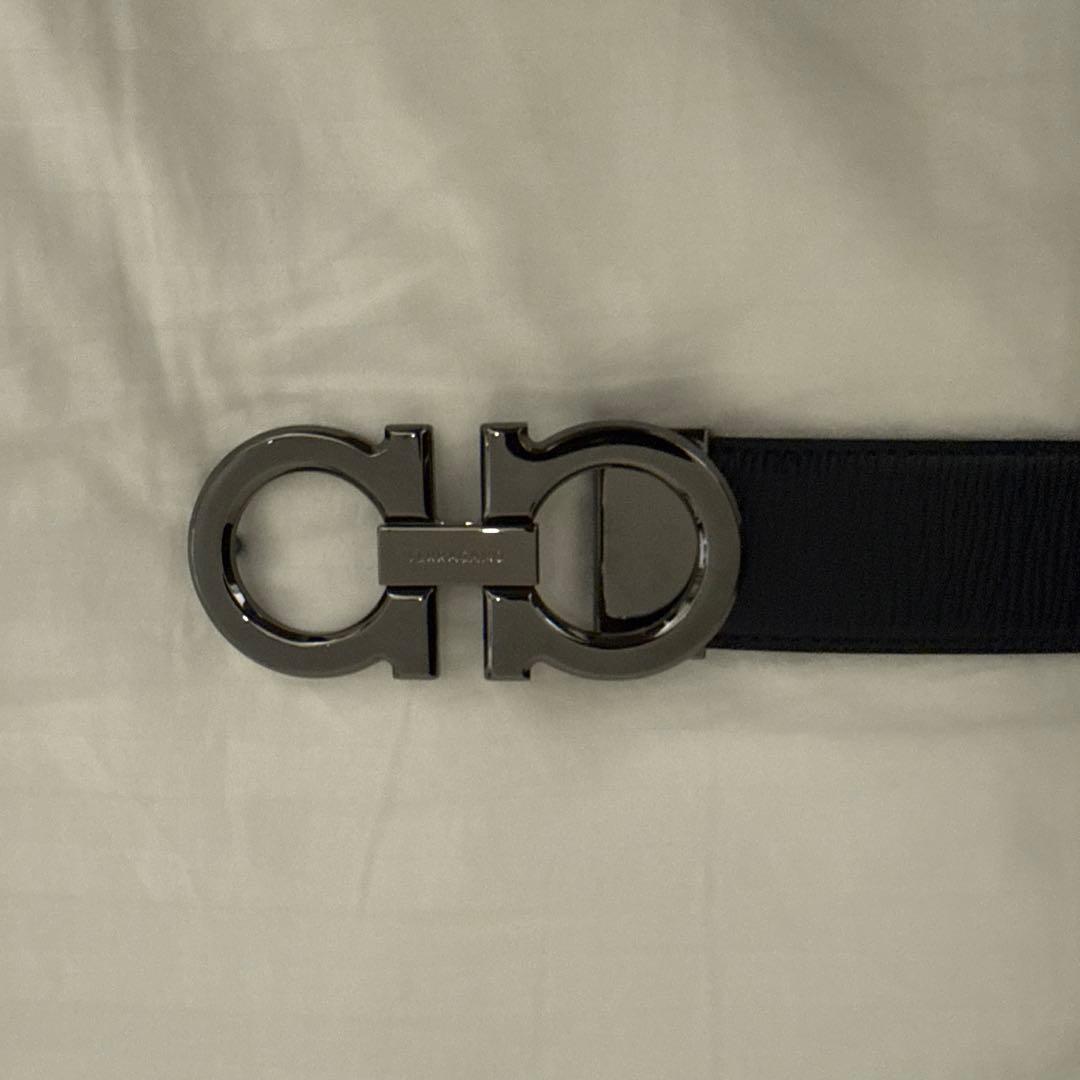 フェラガモ ベルト メンズ 黒 ガンチーニ