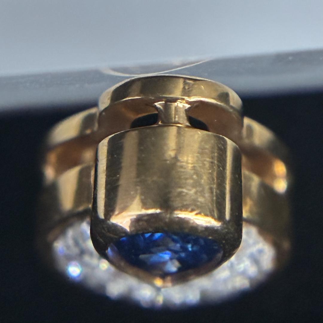 K18 サファイア ダイヤモンド ペンダント