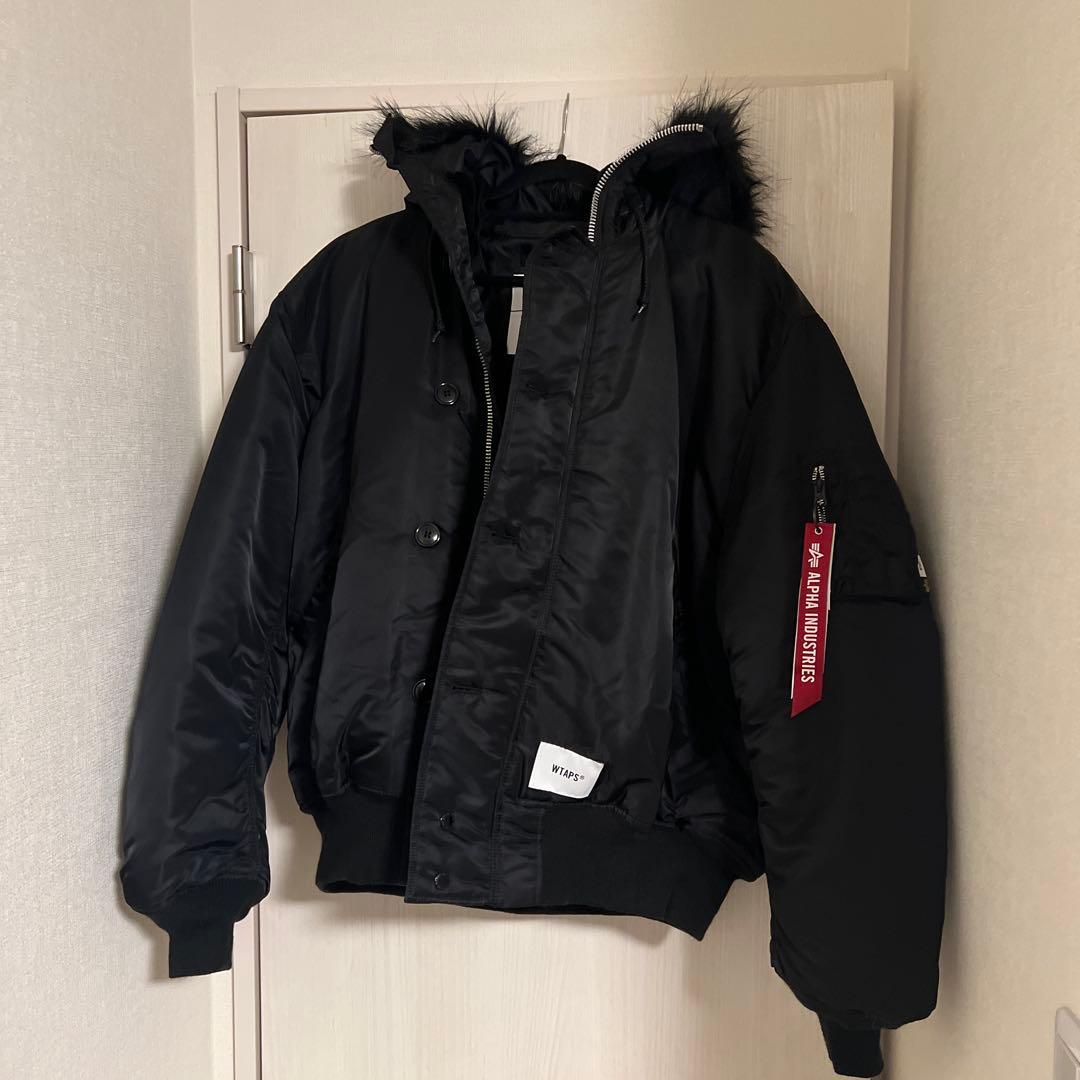 Wtaps x ALPHA INDUSTRIES WTAPS ブラックジャケット