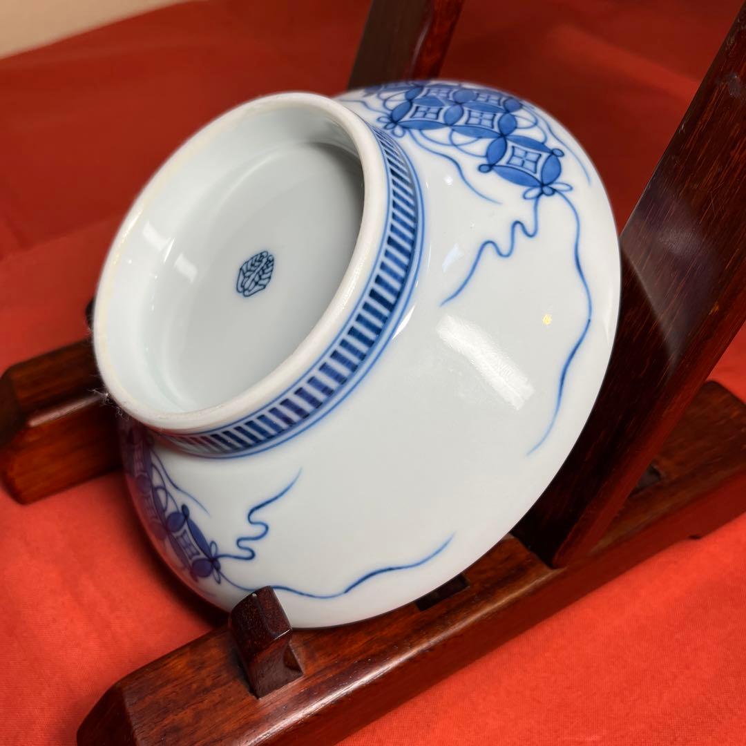 市川光春「色鍋島紅葉文櫛高台皿」