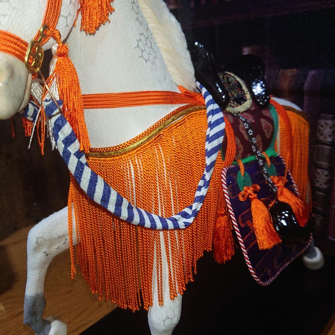 馬 白馬 五月人形