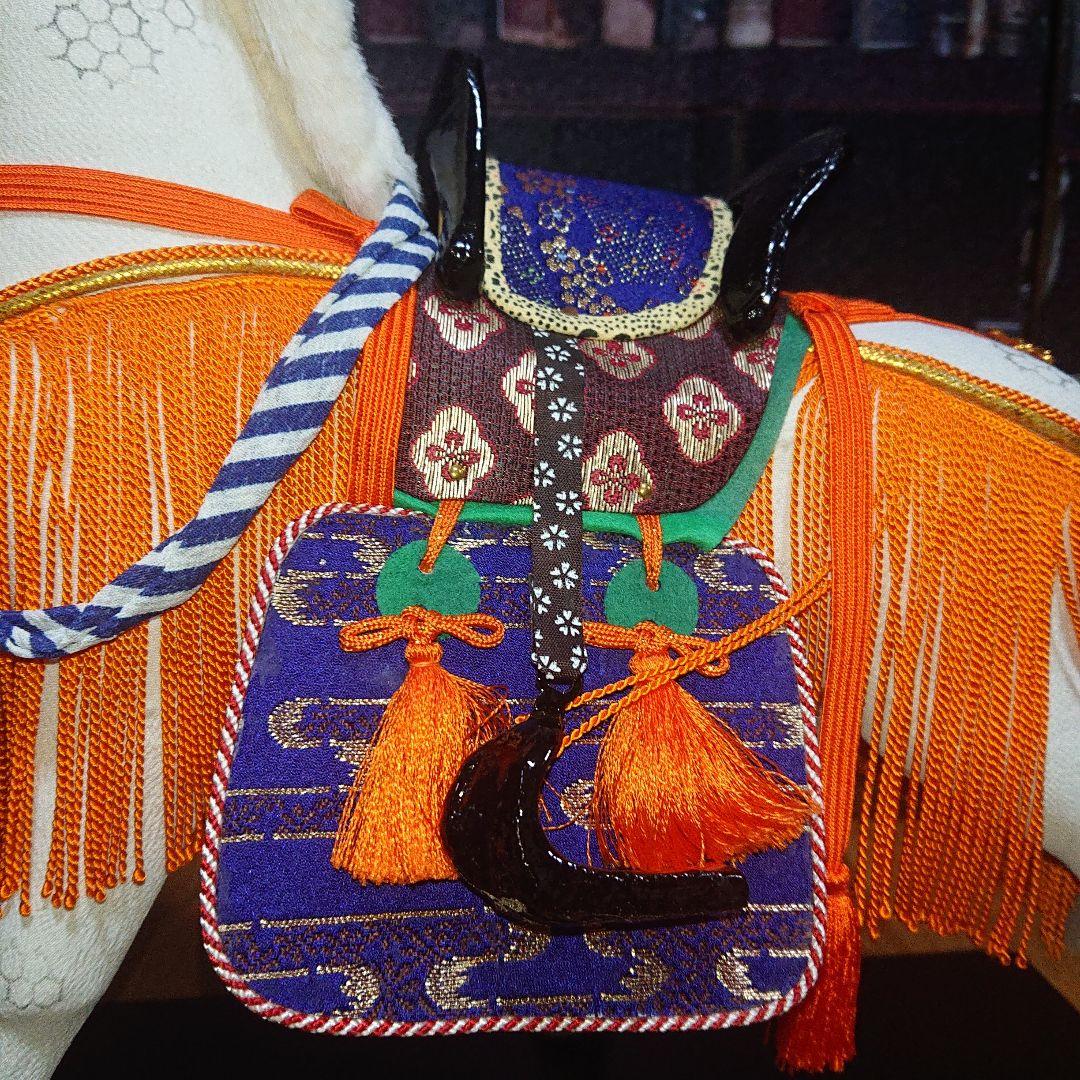 馬 白馬 五月人形