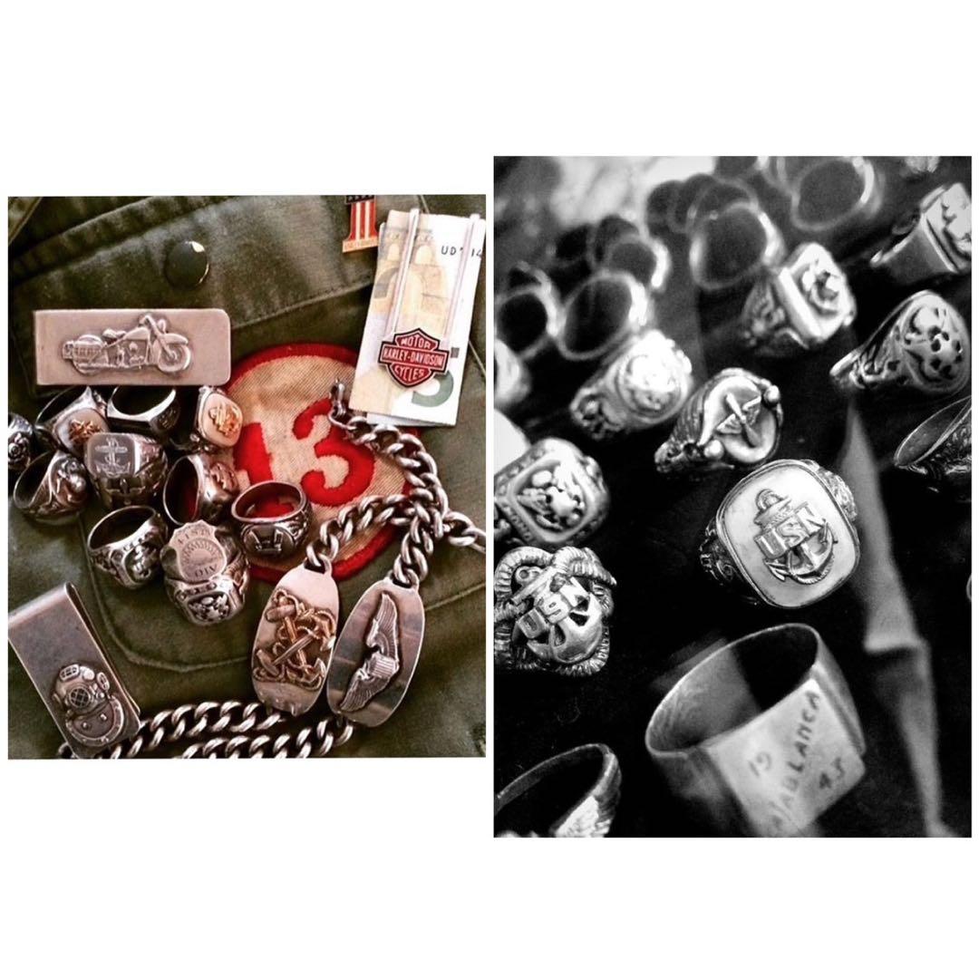 ビンテージ1940’s WWII FBI IDシルバーブレスレットUSN RRL