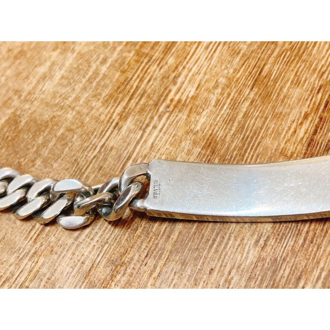 ビンテージ1940’s WWII FBI IDシルバーブレスレットUSN RRL