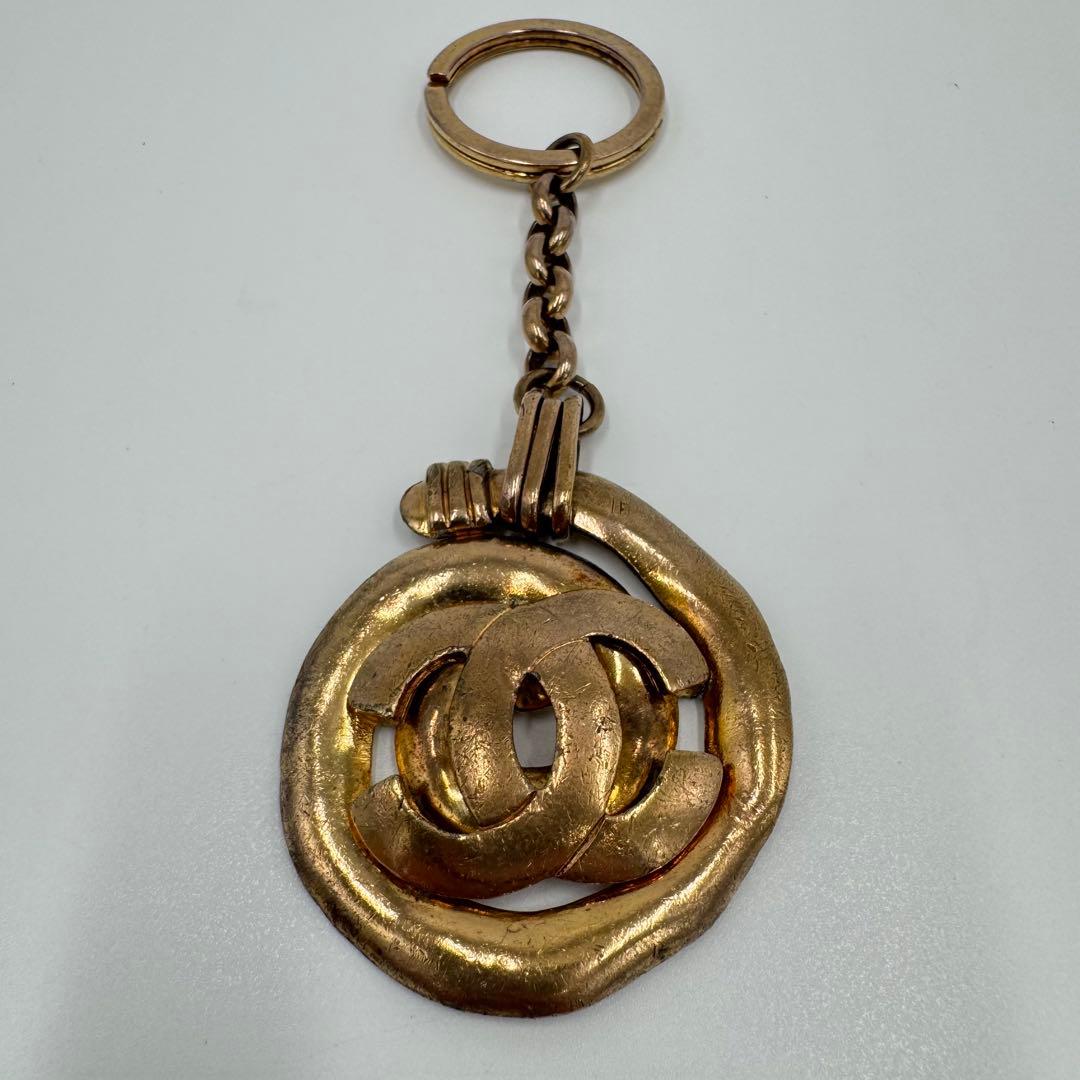 シャネル CHANEL ヴィンテージ キーホルダー キーリング ココマーク