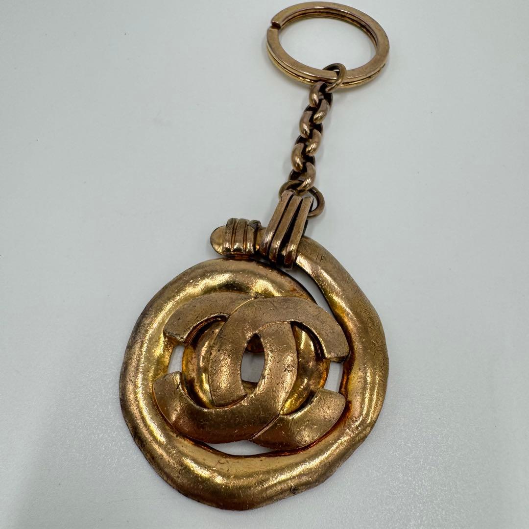 シャネル CHANEL ヴィンテージ キーホルダー キーリング ココマーク