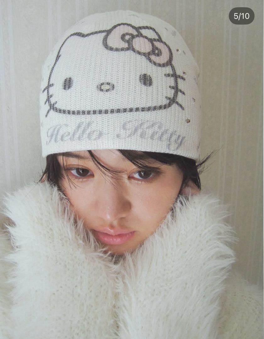 PELLICULE HELLO KITTYマフラーショルダーバッグニット帽