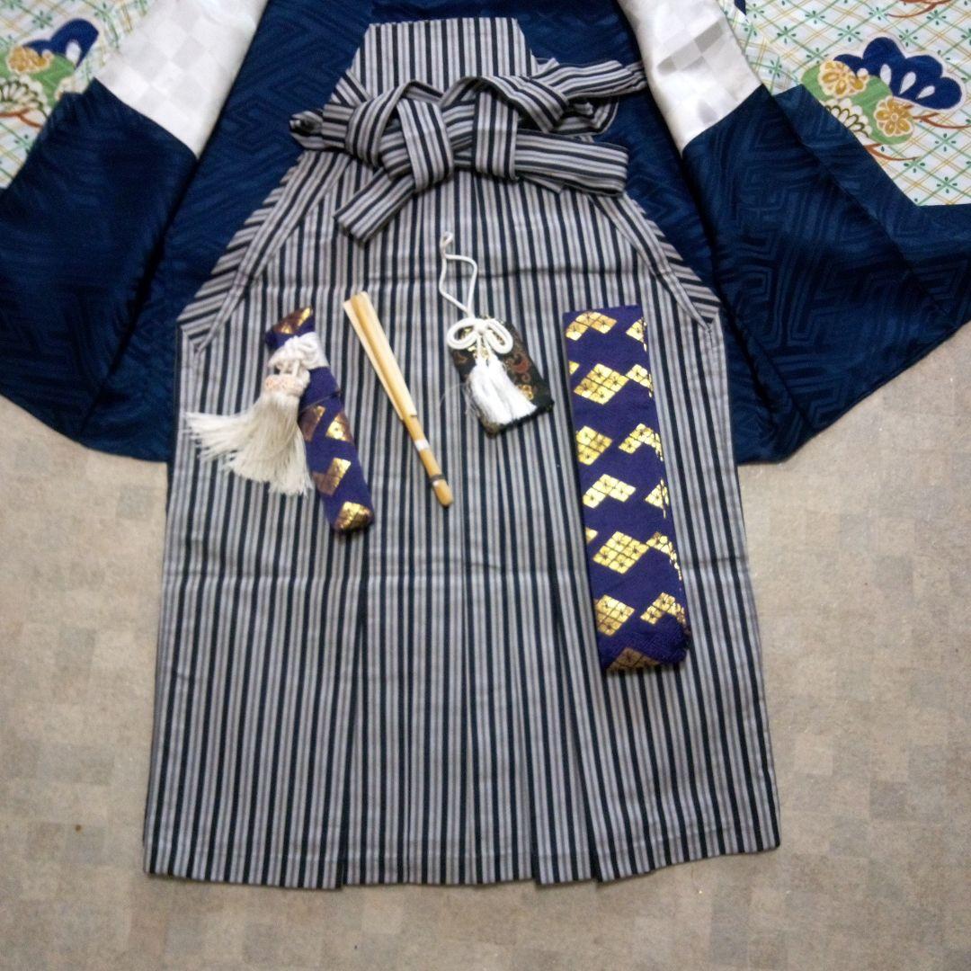 【七五三5歳男の子】羽織袴セット『小物付き』