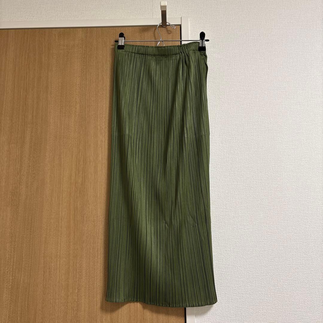 PLEATS PLEASE スカート グリーン