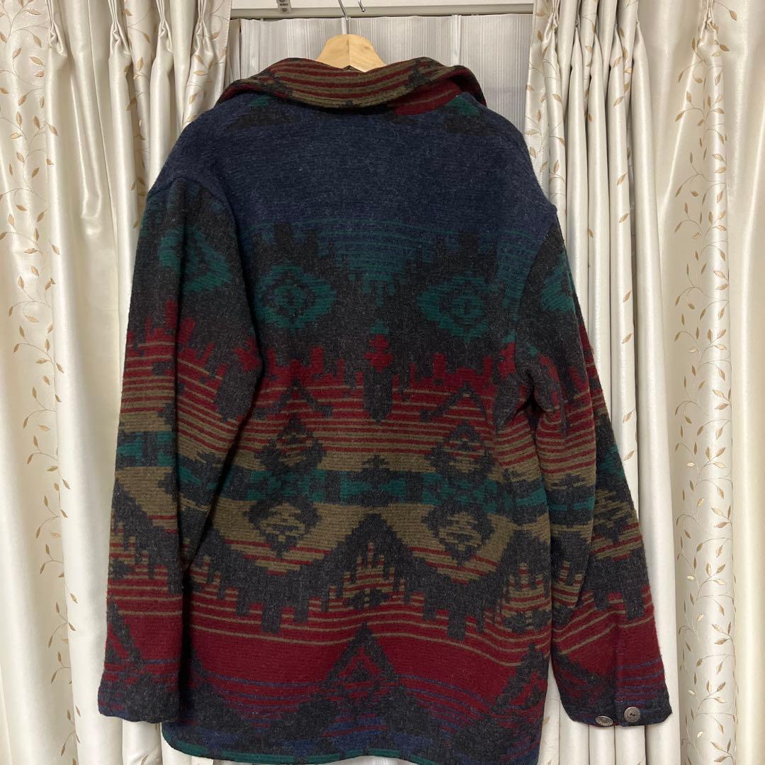 90's カシミア模様　wool rich