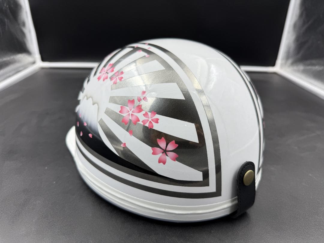 コルク半　カスタム　富士日章　三つボタン　ホワイトメタル塗装　桜　高級クリヤ