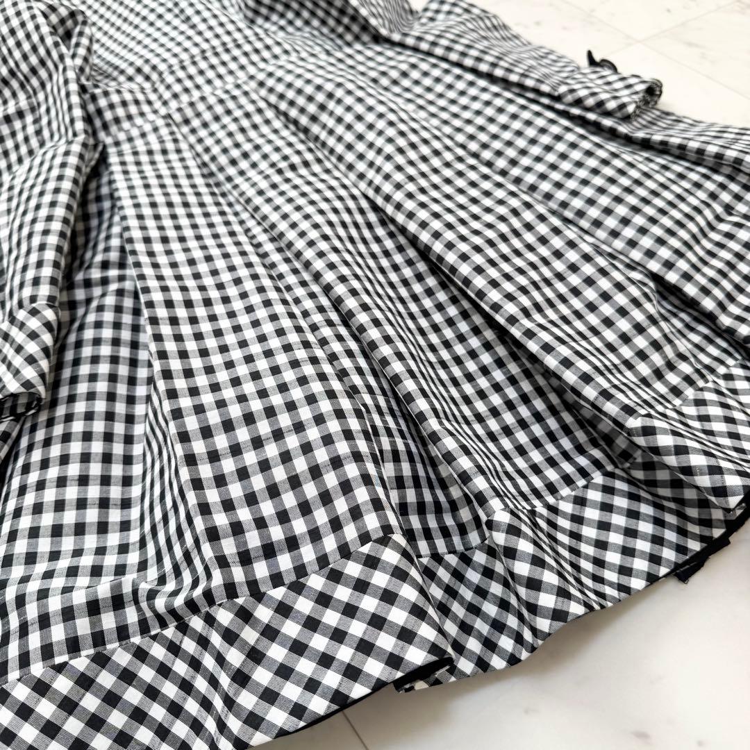 【美品】M'S GRACY エムズクレイシー トレンチ ギンガムチェック フレア