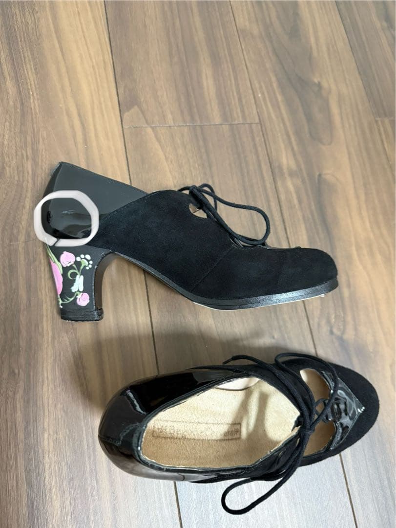 フラメンコシューズ 黒 Begoña Cervera