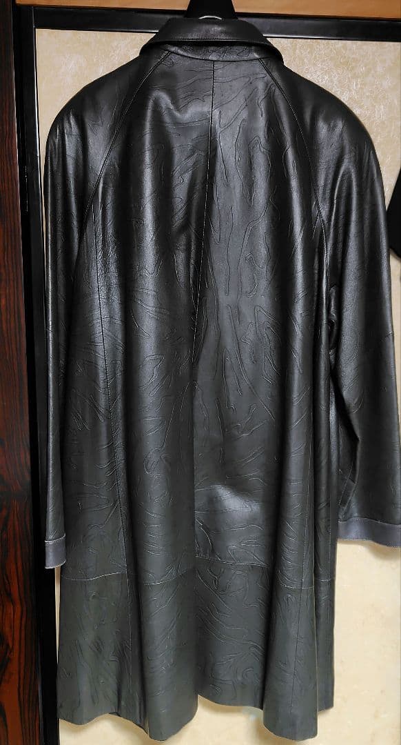 PIERRE BALMAIN ピエール バルマン レザーコート 羊革