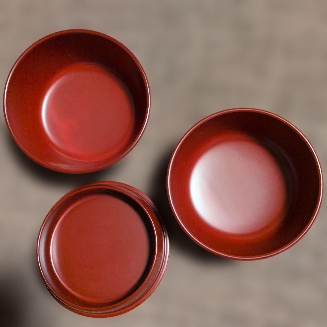 2/12まで【滴生舎】お弁当箱(角、朱色)