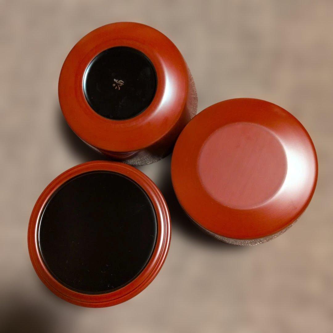 2/12まで【滴生舎】お弁当箱(角、朱色)