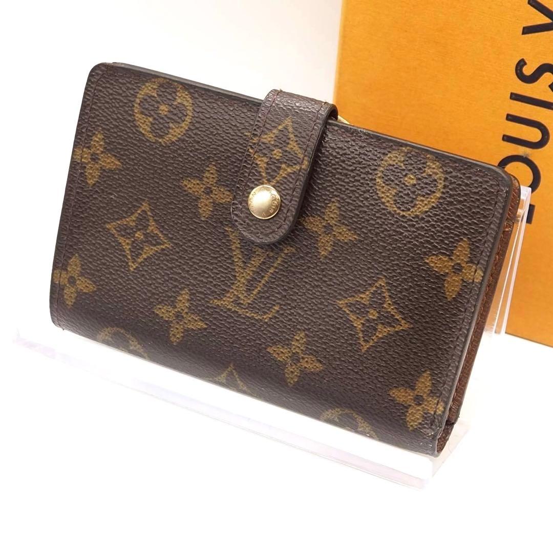 ルイヴィトン ヴィエノワ 二つ折り財布 がま口 モノグラム コンパクト