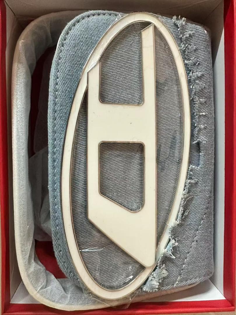 DIESEL ブラック クラッチバッグ ストーン装飾20*7*13cm