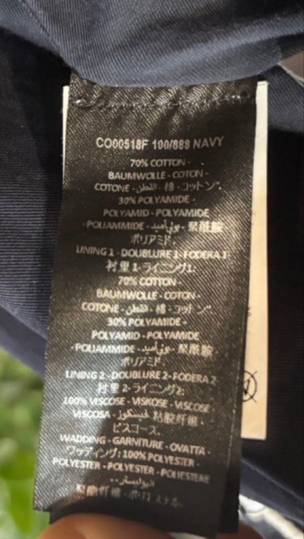 い*可様 JW Anderson 2014SS ダブルブレストコート ネイビー