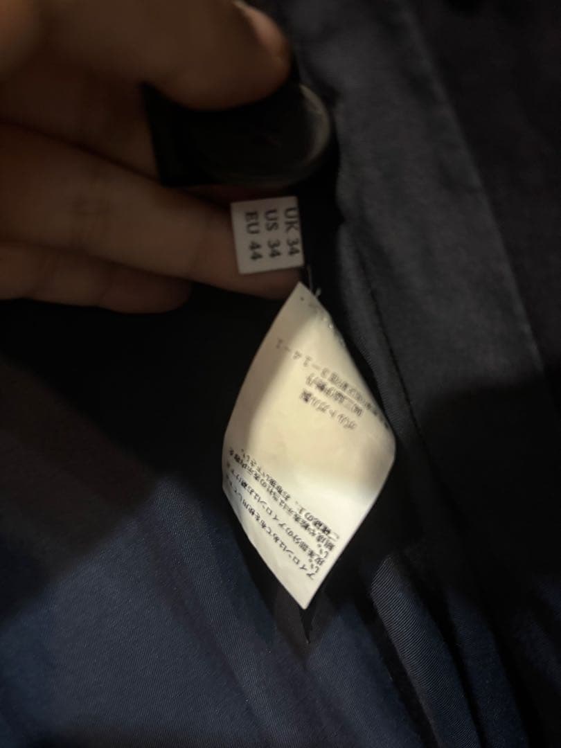 い*可様 JW Anderson 2014SS ダブルブレストコート ネイビー