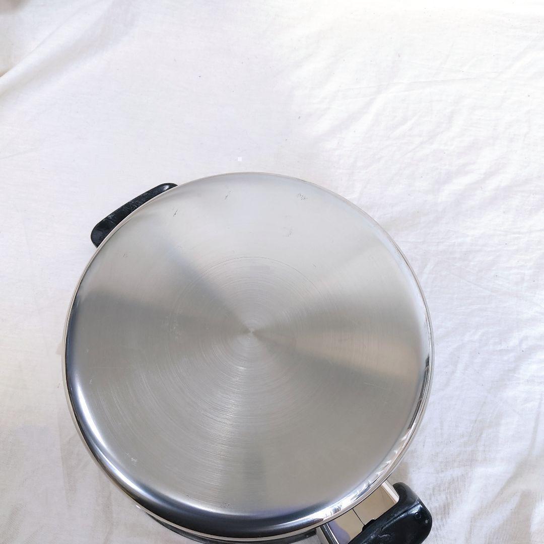 ビタクラフト ウルトラ 両手鍋深型 4L 9204 と蒸し器付き@