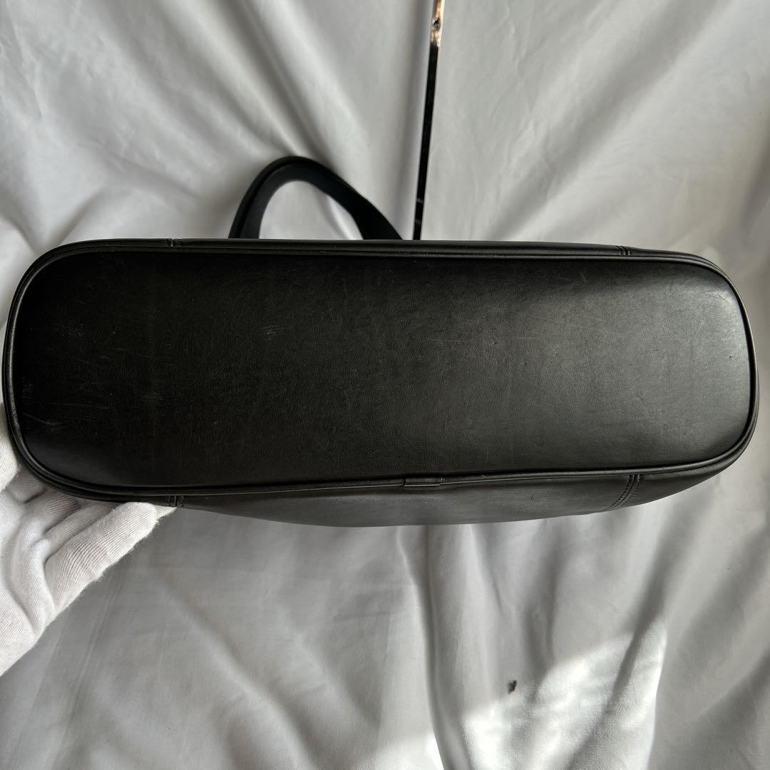 【希少】オールドコーチ COACH トートバッグ ブラック レザー 本革 金具