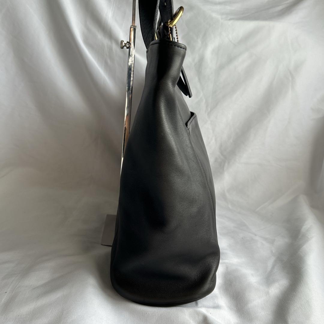 【希少】オールドコーチ COACH トートバッグ ブラック レザー 本革 金具