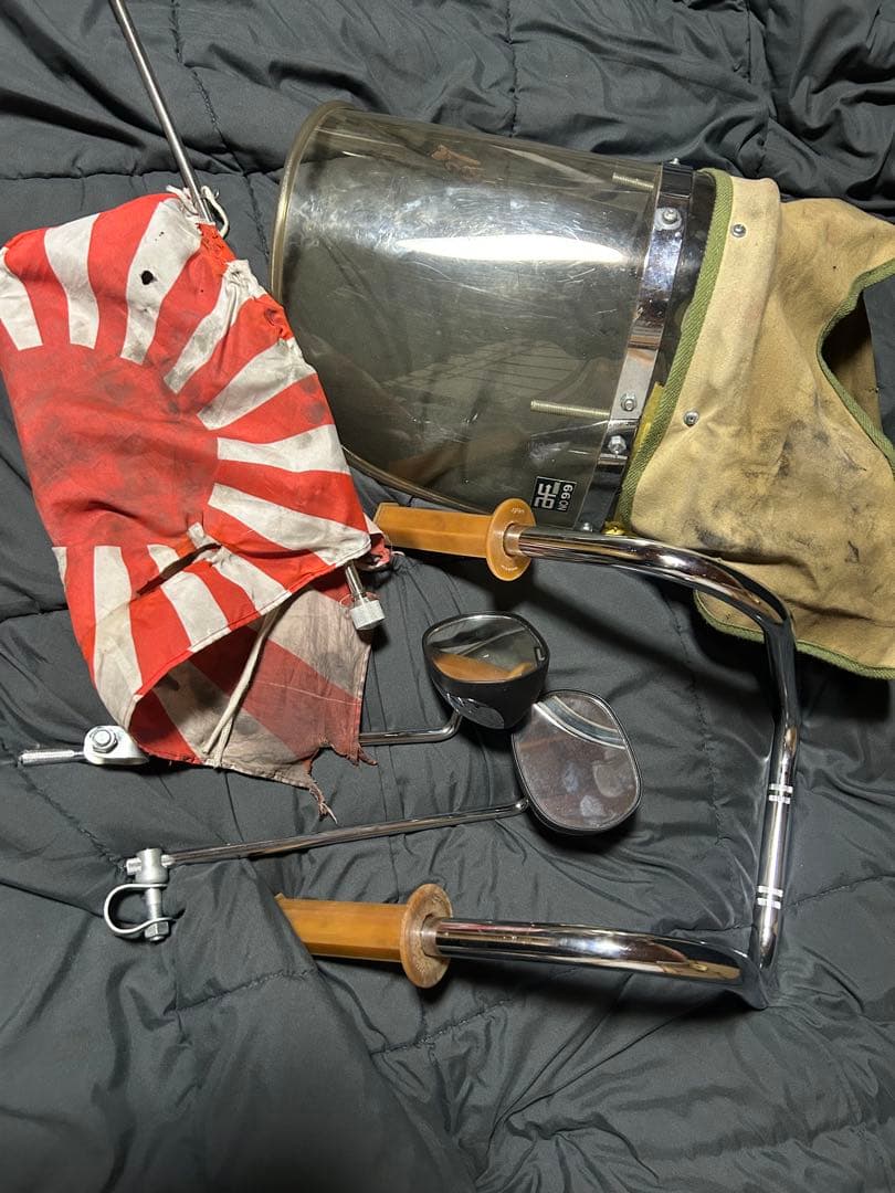 の*お様 族車セット　アップハン　ナポロッキー　風防　旗棒