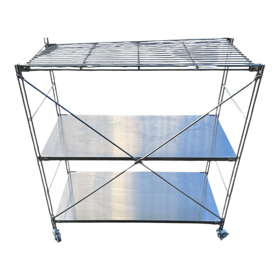 無印良品 ステンレスユニットシェルフ ワイド 小