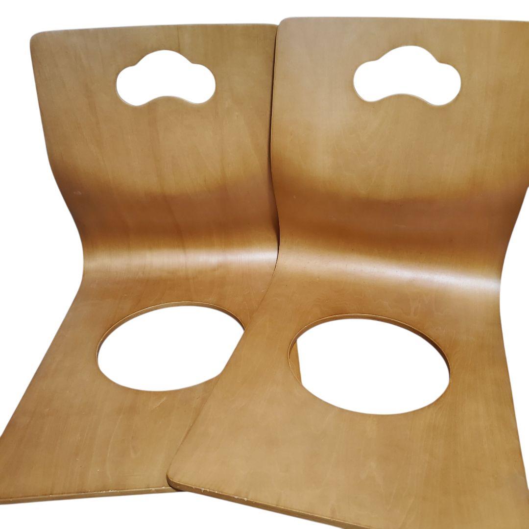 ニトリ 曲げ木製 和座椅子 座椅子 ナチュラル 6脚 セット コタツ 椅子