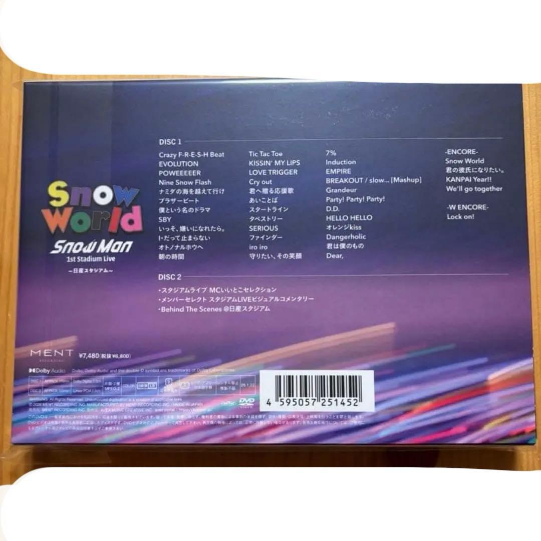 Man 日産スタジアム スノーワールド DVD