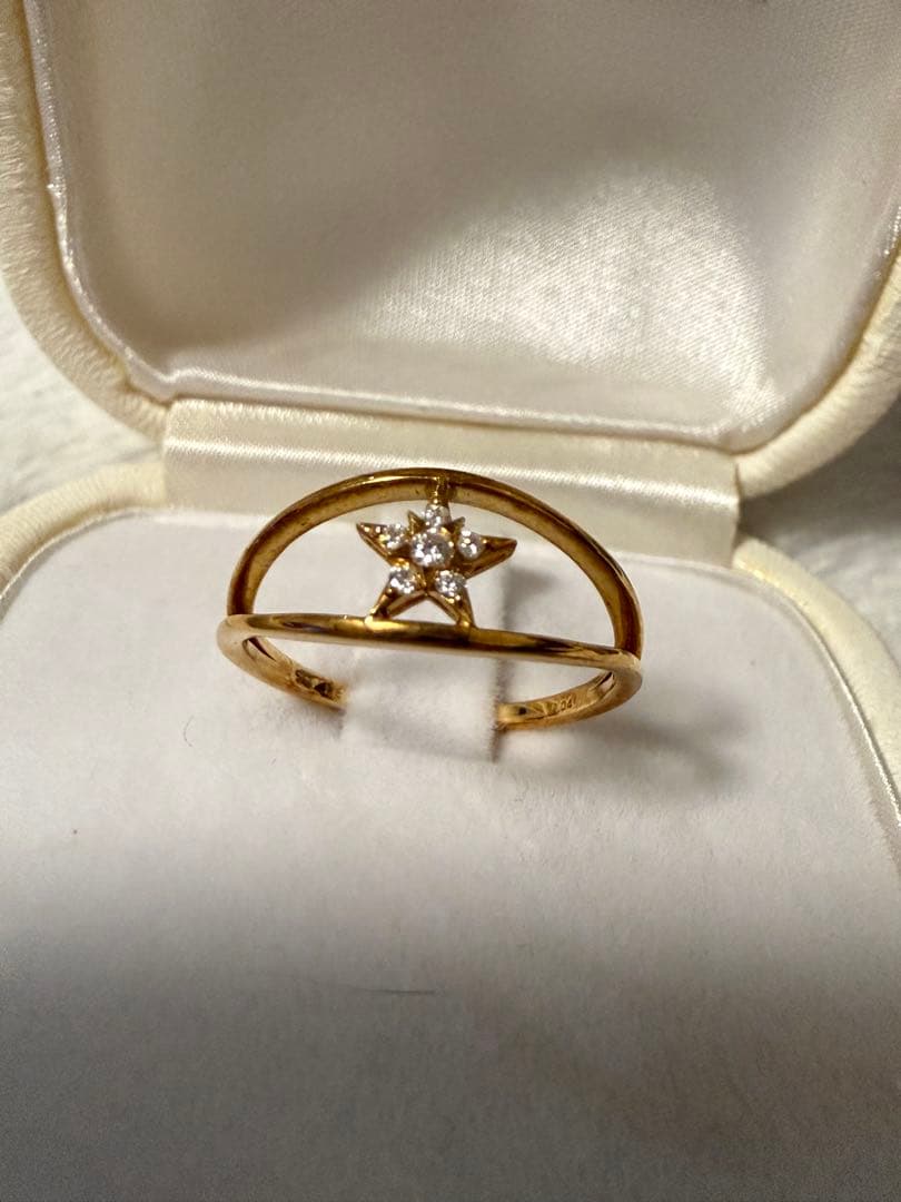 STAR JEWELRY 星型ダイヤモンドゴールドリング