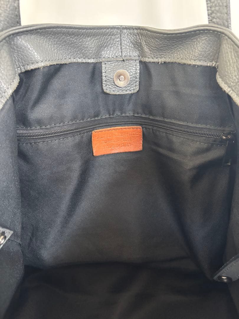 Pelliccia イタリア製 レザートートバッグ 黒&灰 2つセット