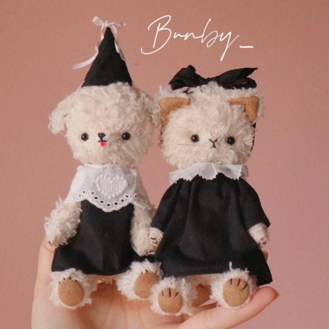 かわいいワンワン アーティストベア 海外作家様 ハンドメイド ぬいぐるみ 犬