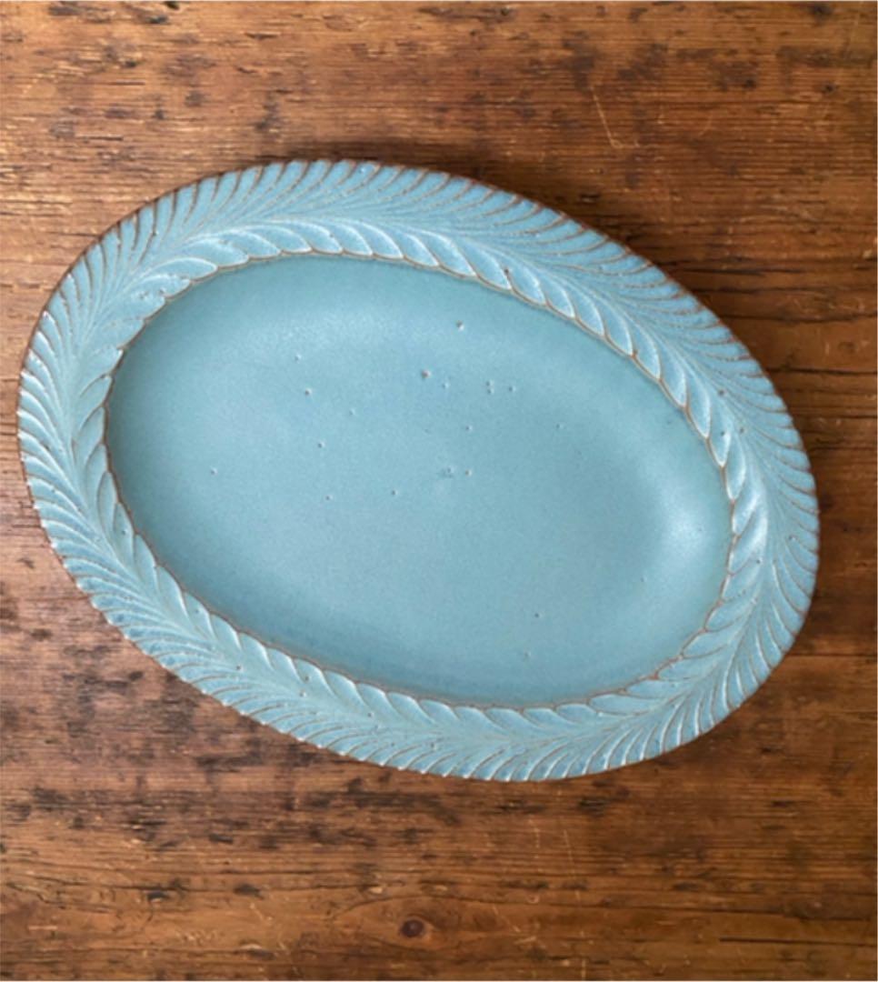 松塚裕子　レリーフ　オーバルプレート　 Lサイズ