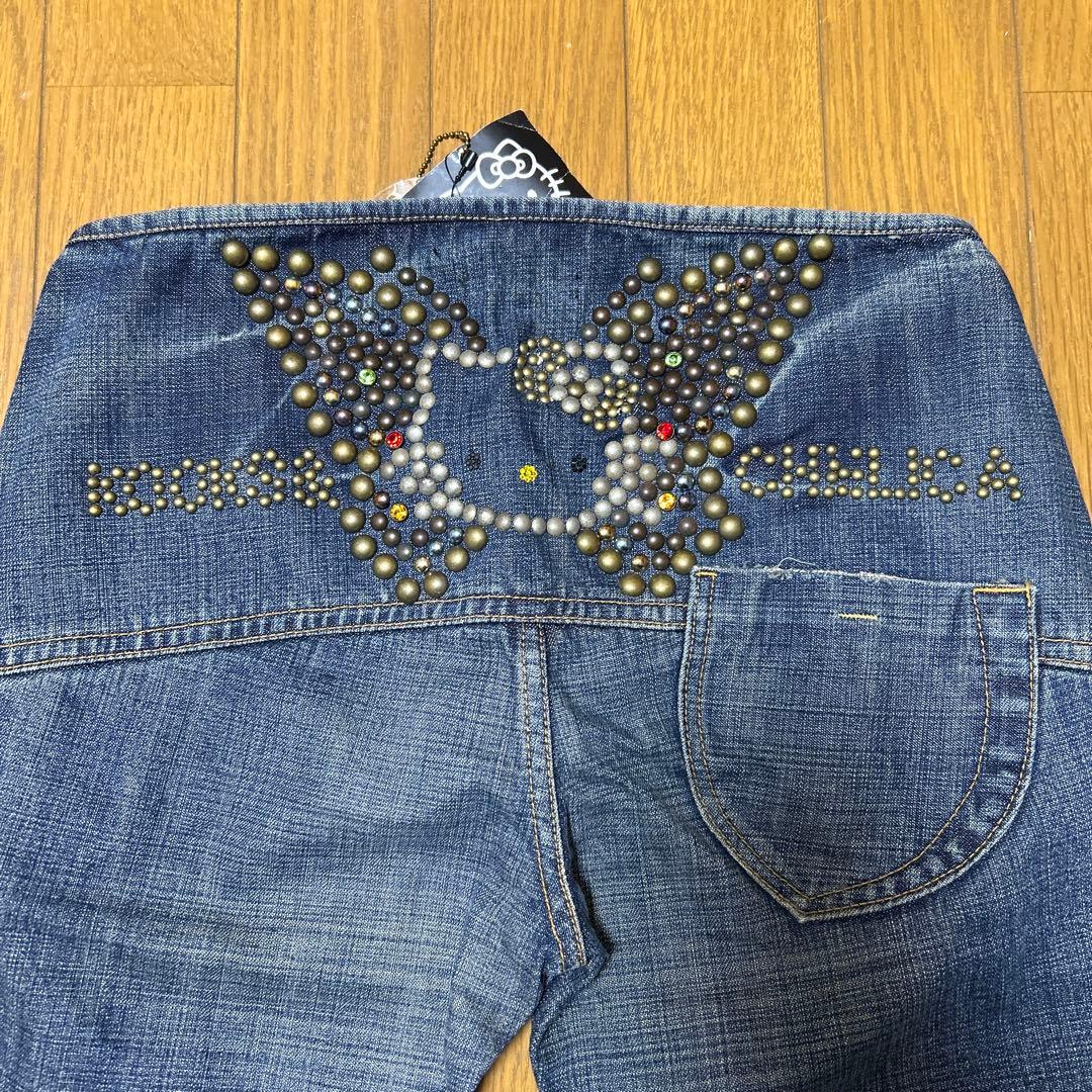 ハローキティ　蝶々　Kook's&CHELICA コラボ　ブーツカット　激レア